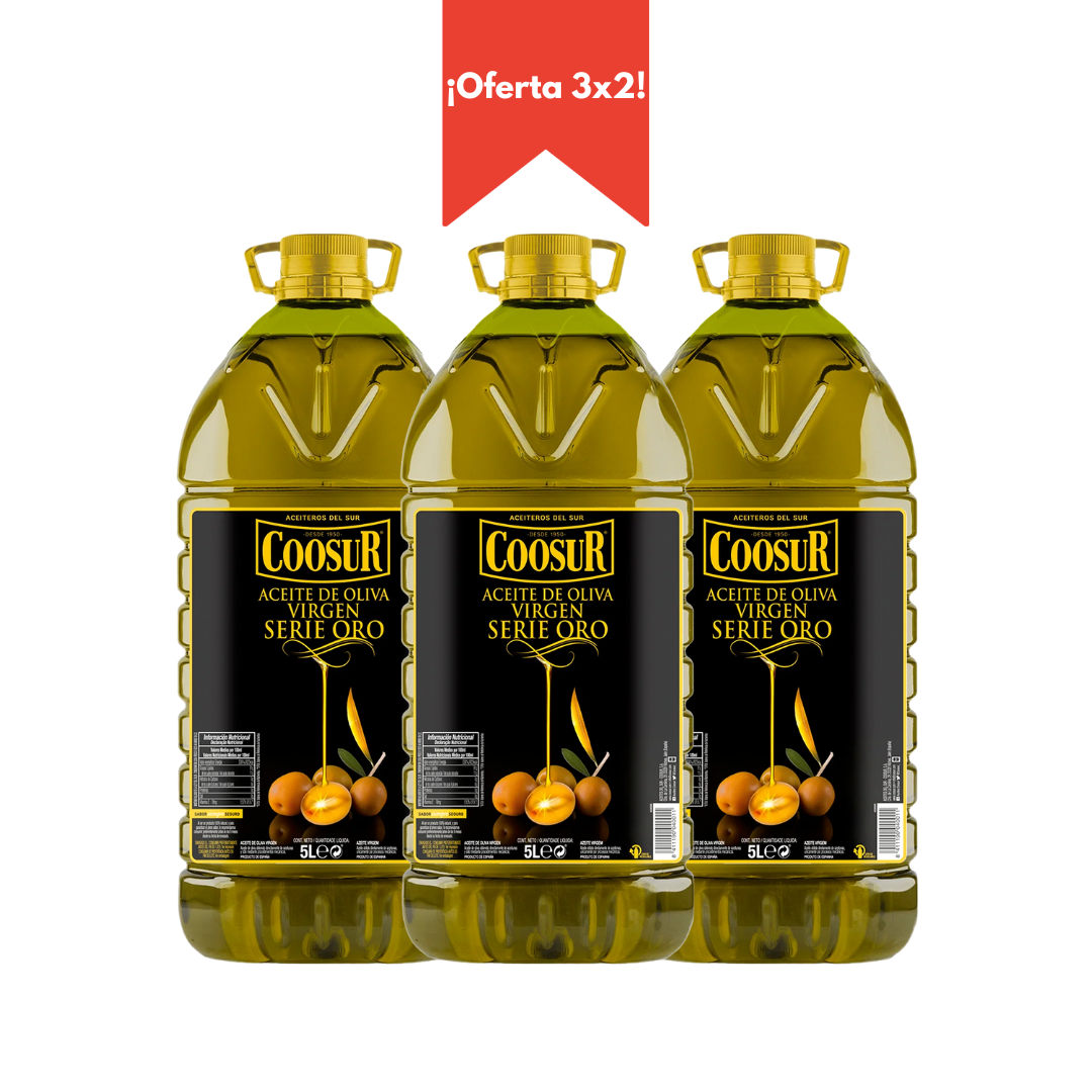 3x2 Aceite de oliva virgen Serie Oro 5L